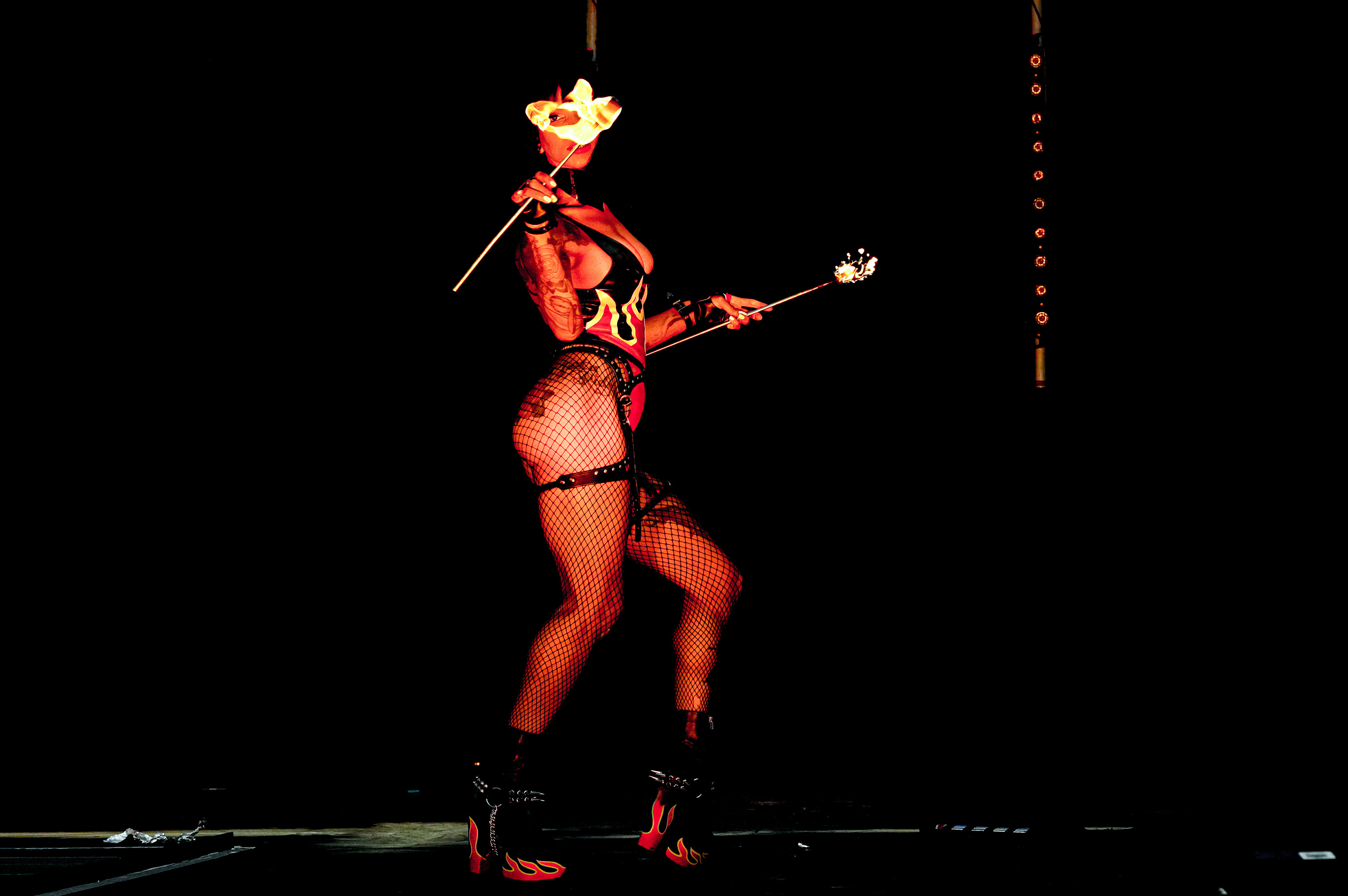 Fuel Girls performing at the Big London Tattoo Show 2022