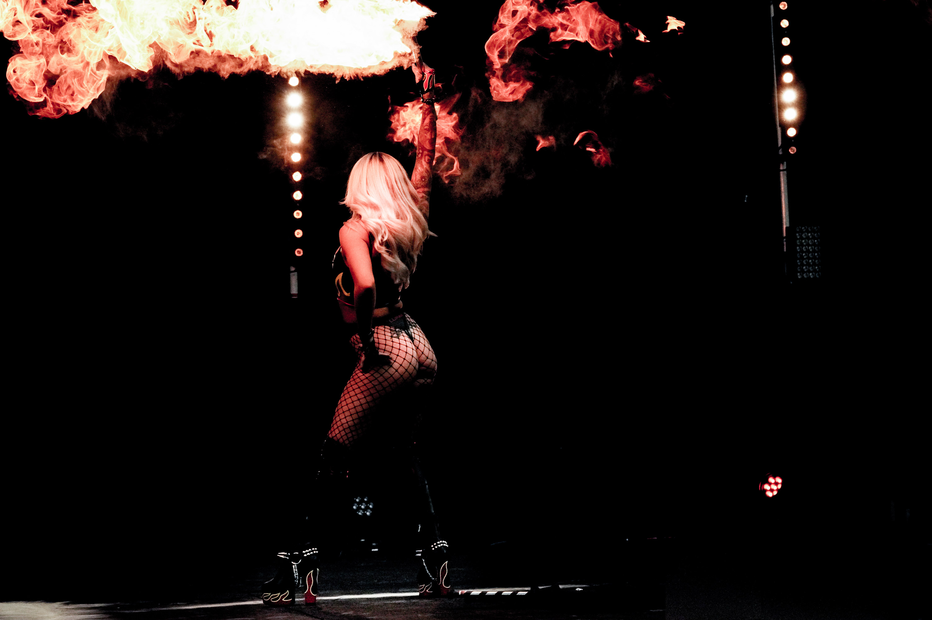 Fuel Girls performing at the Big London Tattoo Show 2022